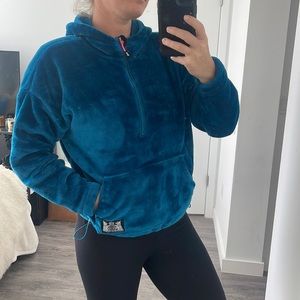 Juicy couture fuzzy 1/4 zip